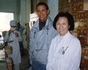 Yosef completing an Herbal Study Program with Dr Hu  Sino Japanese Friendship Hospital, Beijing China 1998